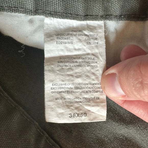 Dickies Army Green Straight Leg Pants size 38x30 - Picture 3 of 3